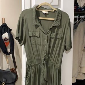 Universal Thread Tie-Front Wide Leg Jumpsuit